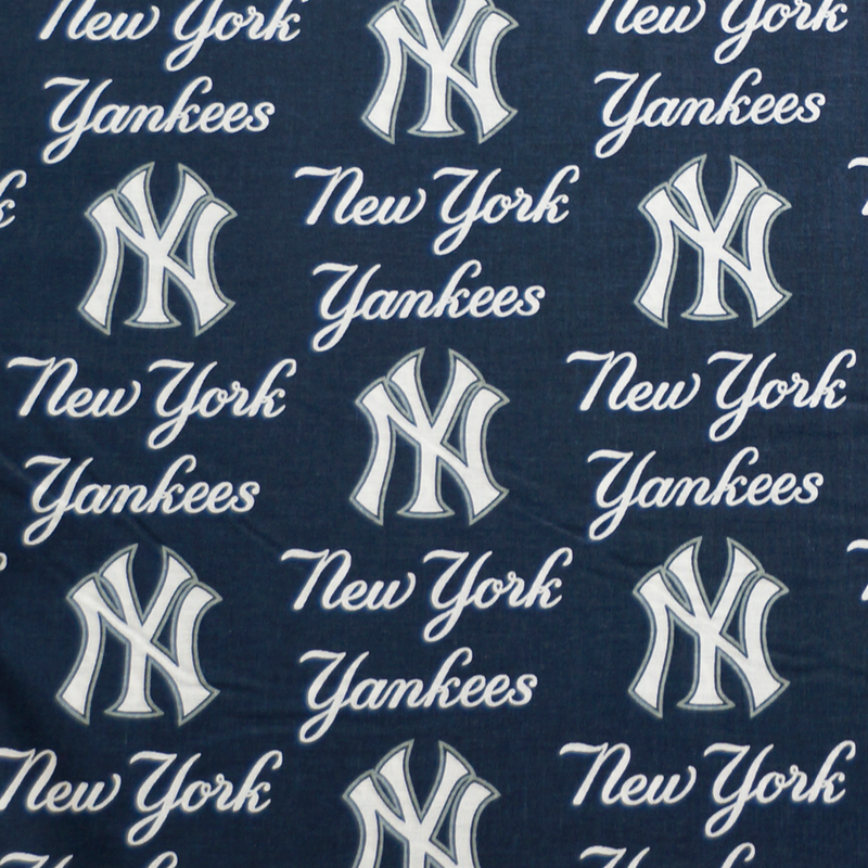 Cotton Fabric - Sports Fabric - MLB Baseball New York Yankees 2018