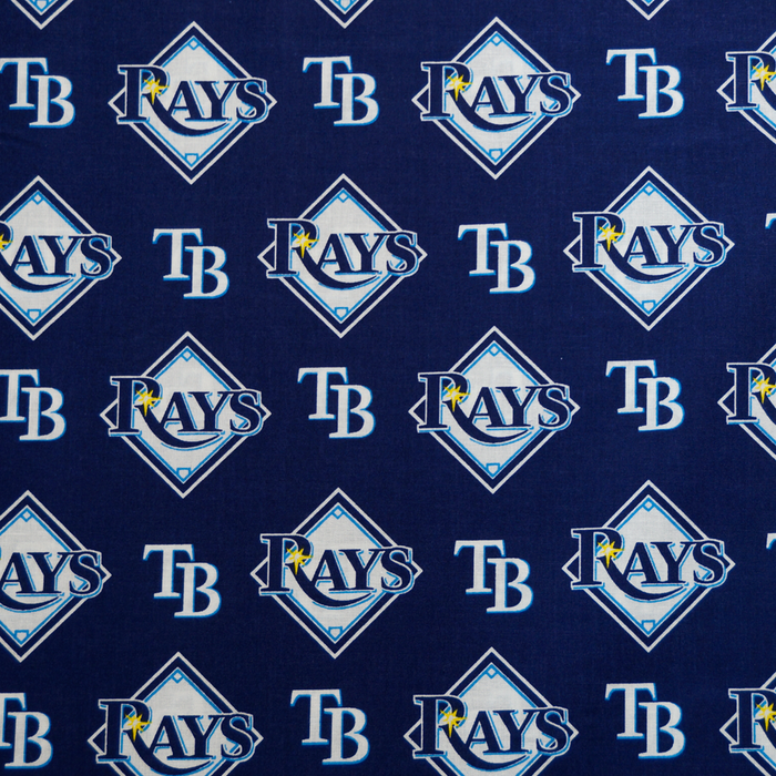 MLB Licensed Tampa Bay Rays 100% Cotton Fabric