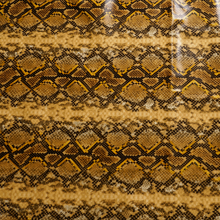 Snakeskin Print Gold Latex