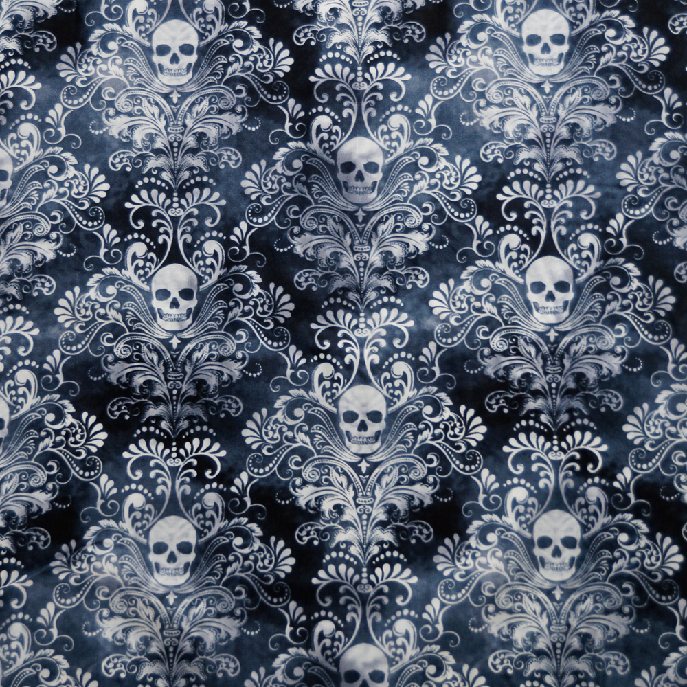 Premium AI Image  A close up of a red and black wallpaper with skulls and  bats generative ai