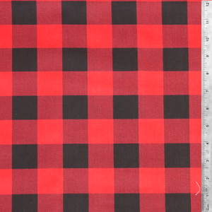 Red Buffalo Plaid -by MDG 100% Cotton