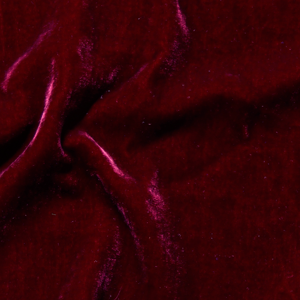 Berry Silk Velvet Fabric