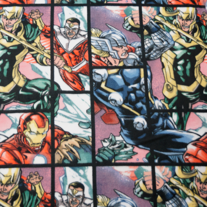 Marvel Avengers Collage Licensed Fleece Fabric
