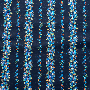 Stripes - Bountiful Blueberries Fabric 100% Cotton 
