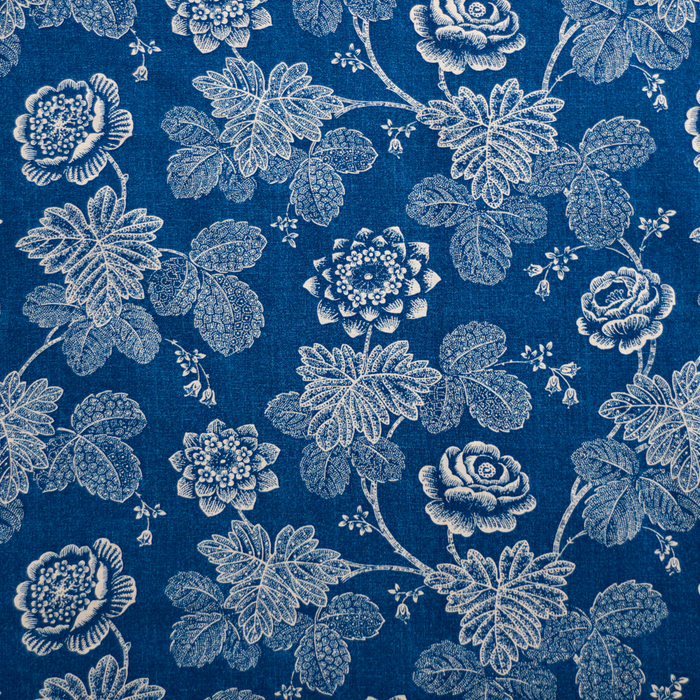Stippled Floral Indigo - Willow by Whistler Studios 100% Cotton Fabric