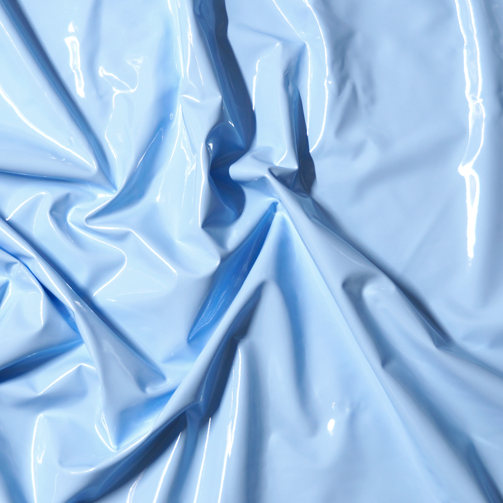 MJTrends: Stretch PVC Fabric: Iridescent Blue