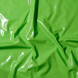 2 Way Stretch Vinyl  Latex Fabric - Lime Green