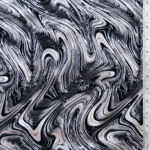 Marble Splendor Charcoal by Kanvas Studios 100% Cotton