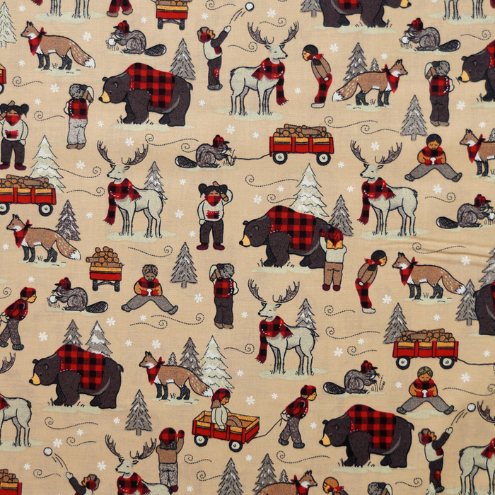 Lumberjack - Children at Play by Whistler Studios 100% Cotton Fabric