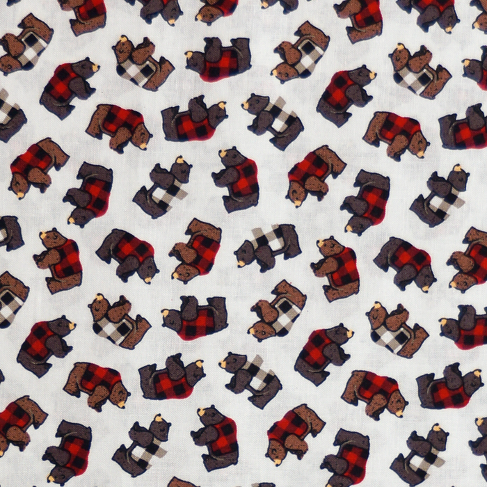 Lumberjack - Little Bears by Whistler Studios 100% Cotton Fabric