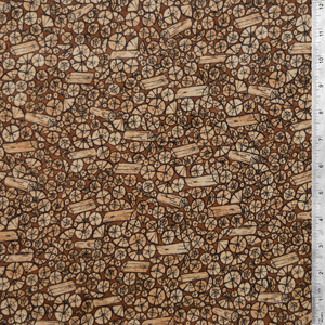 Lumberjack - Brown Logs by Whistler Studios 100% Cotton Fabric