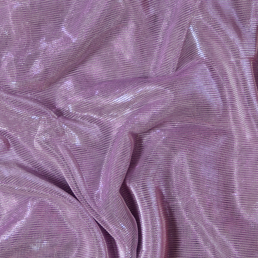 Fantastic Iridescent Lilac Foil Spandex Lame Fabric - OneYard