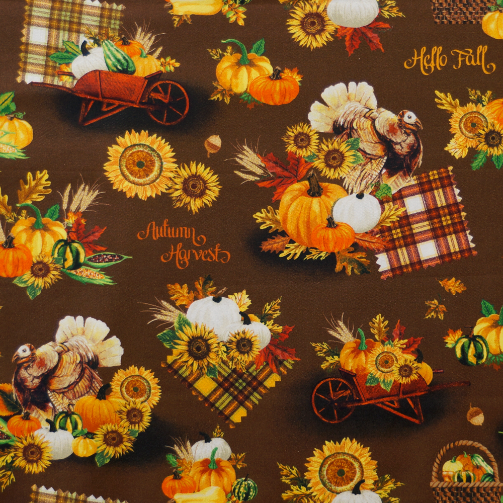 Autumn Harvest Flannel Fat Quarter Sampler