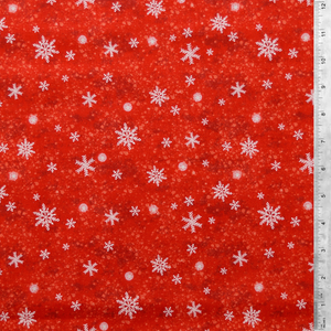 Red Snow Storm - Snowday Collection by Windham Fabrics 100% Cotton
