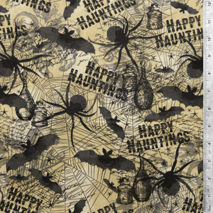 Happy Hauntings Halloween 100% Cotton Fabric