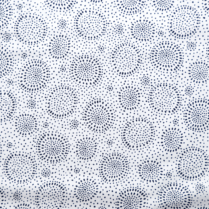 Ramblings 10 Dot - White on White - 100% Cotton - P&B Textiles - RA10