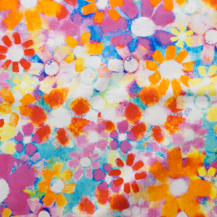 Fresh Cut - Multi Flowers by P&B Textiles 100% Cotton Fabric
