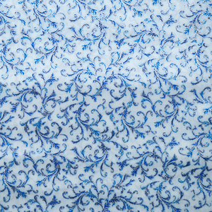 Blue Scrolls - Holiday Flourish Collection by Robert Kaufman 100% Cotton Fabric