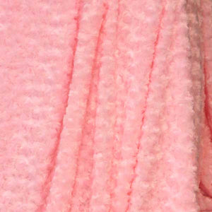 Light Pink Minky Rosebud Fur Fabric