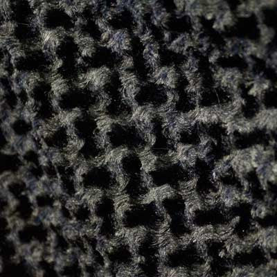 Black Minky Rosebud Fur Fabric