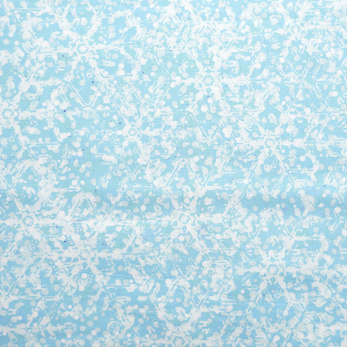 Aqua Snowflakes from the Snowville Collection by Clothworks Fabrics