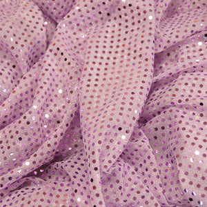 Lilac Confetti Dot Sequin Fabric