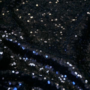 Black Mini Glitz Sequin Fabric