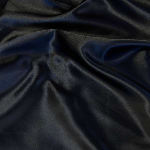 Black Charmeuse Satin Fabric