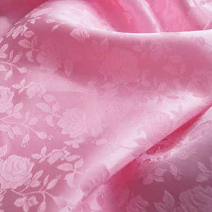 Pink Rose Satin Jacquard