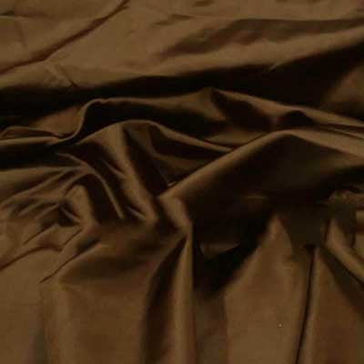 Bridal Satin - Brown Fabric