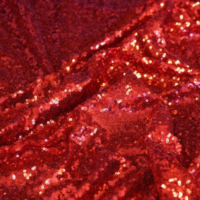 Red Mini Glitz Sequin Fabric
