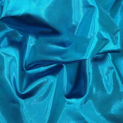 Aqua Tissue Metallic Lame Fabric