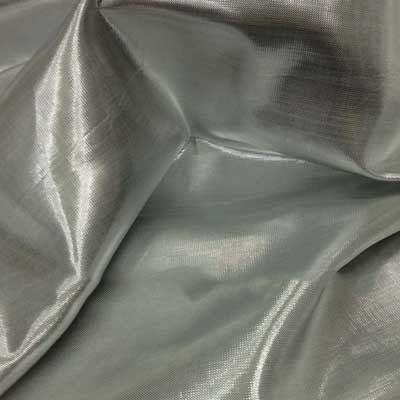 Silver Tissue Metallic Lame Fabric