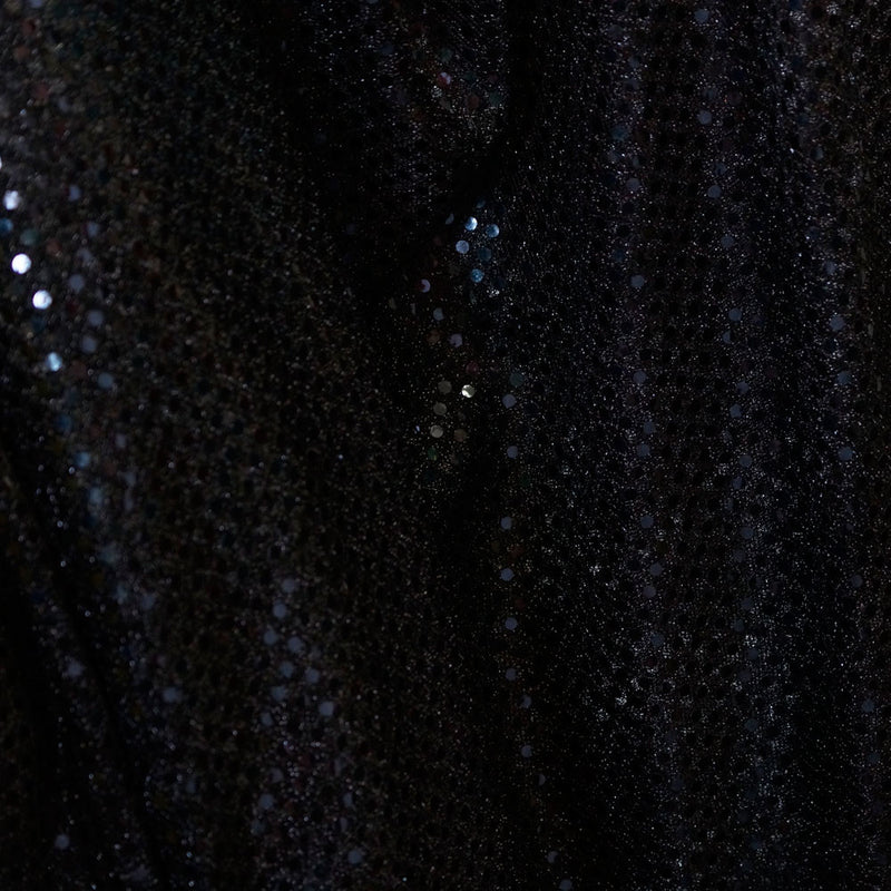 Black Fabric By The Yard - Scattered Sequins on Black Fabric - New Years  Fabric – Pip Supply
