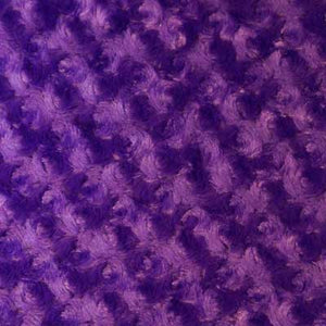 Purple Minky Rosebud Fur