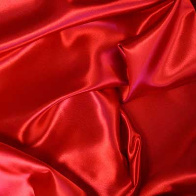 Red Bridal Satin Fabric