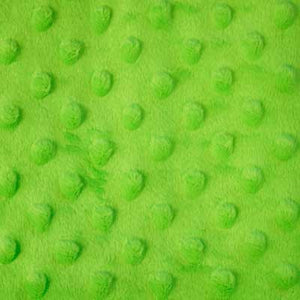 Lime Green Minky Dot