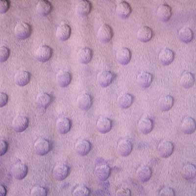Lilac Minky Dot Fur Fabric