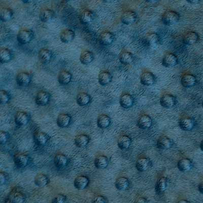 Denim Blue Minky Dot Fur Fabric