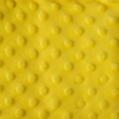 Bright Yellow Minky Dot Fur Fabric