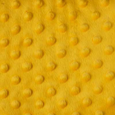 Canary Yelllow Minky Dot Fur Fabric