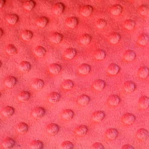 Strawberry Minky Dot Fur Fabric