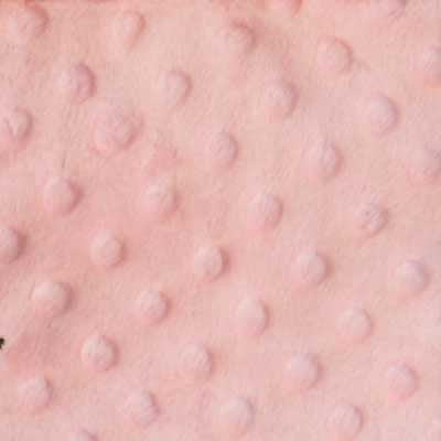 Light Pink Minky Dot Fur Fabric
