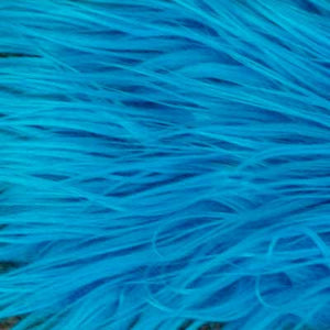 Turquoise Mongolian Long Pile Faux Fur