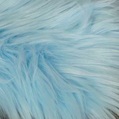 Pale blue faux fur discount