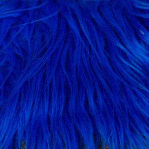 Royal Blue Mongolian Long Pile Faux Fur