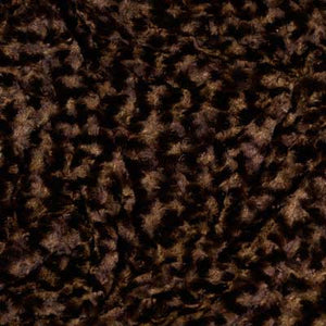 Chocolate Brown Minky Rosebud Fur