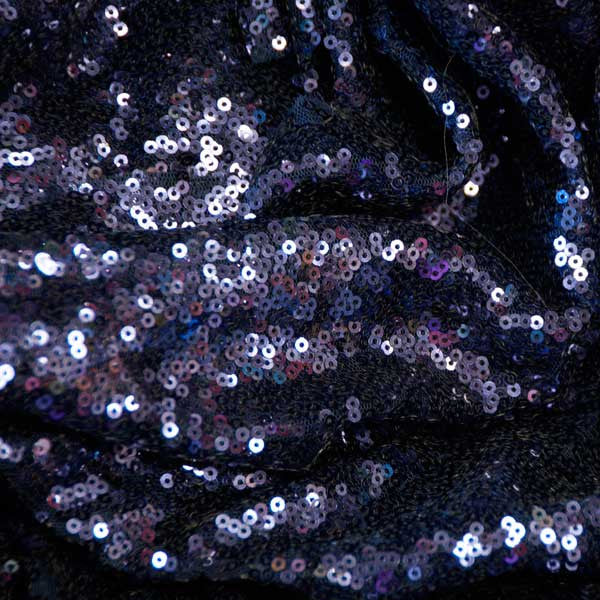 Navy Blue Mini Glitz Sequin Fabric