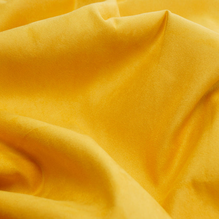 Canary Yellow Faux Suede Fabric