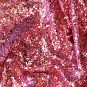 Dusty Rose Mini Glitz Sequin Fabric